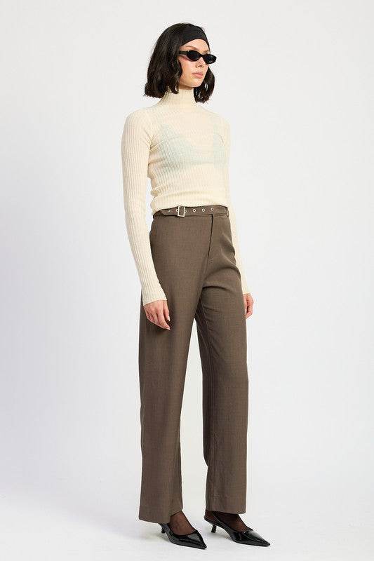 TROUSER PANTS WTIH ADJUSTABLE WAIST BAND BUCKLE - Shop Style & More | Fresh Looks, Everyday Deals & Free Shipping