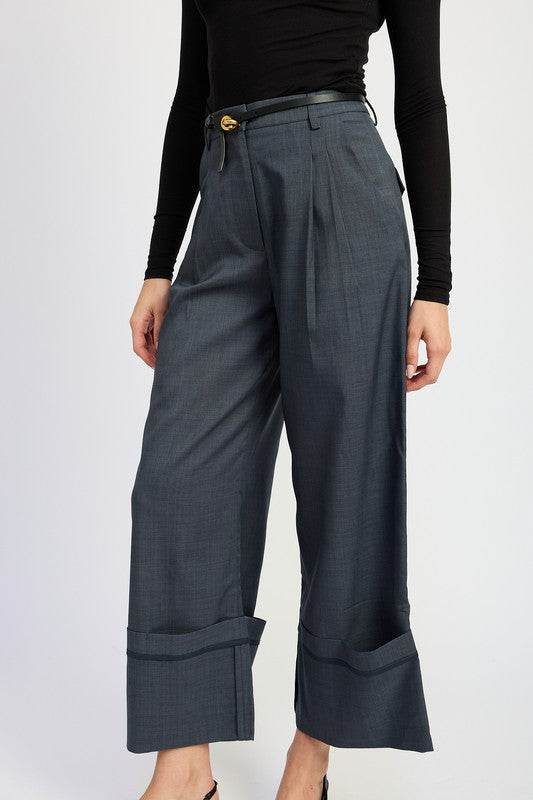 FOLD OVER PLEATED PANTS - Shop Style & More | Fresh Looks, Everyday Deals & Free Shipping