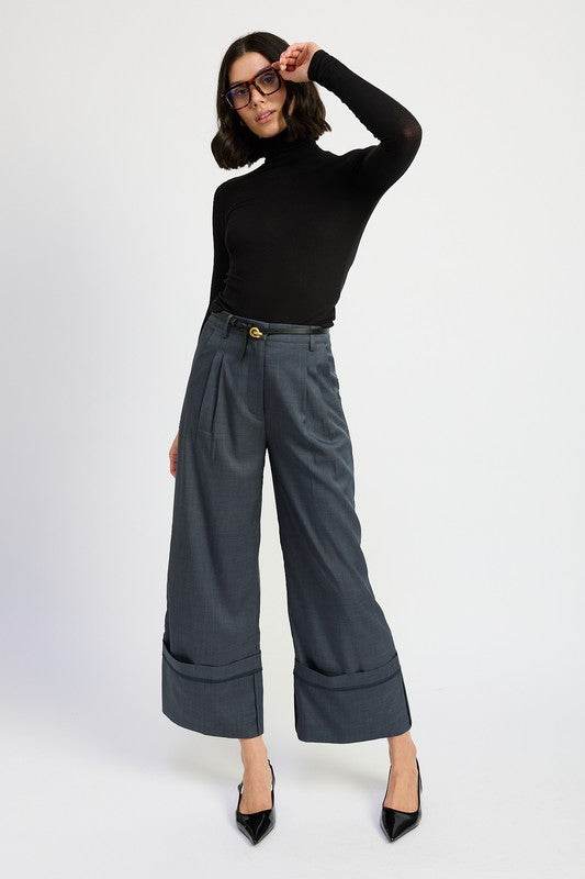 FOLD OVER PLEATED PANTS - Shop Style & More | Fresh Looks, Everyday Deals & Free Shipping