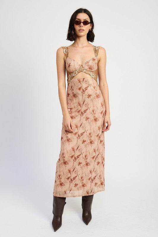 LACE CONTRAST MAXI DRESS - Shop Style & More | Fresh Looks, Everyday Deals & Free Shipping