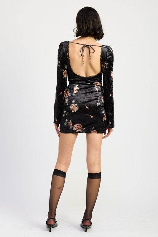 LACE UP FLORA DRESS WITH OPEN BACK - Shop Style & More | Fresh Looks, Everyday Deals & Free Shipping