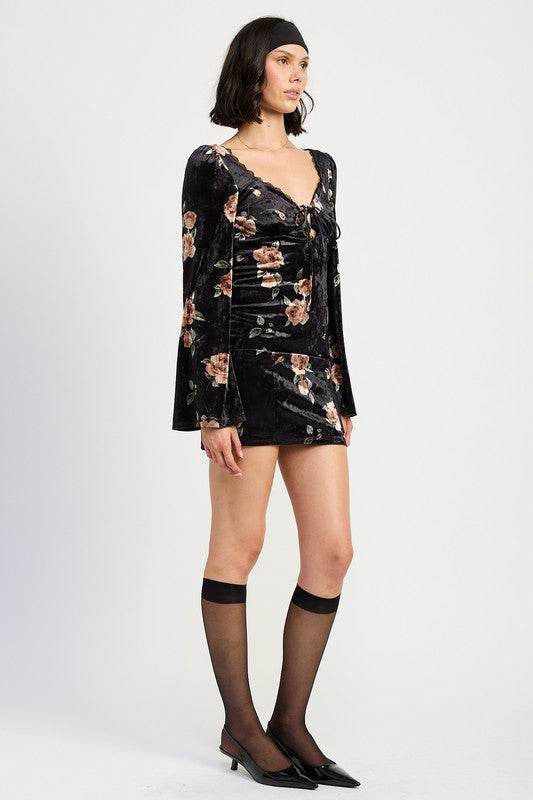 LACE UP FLORA DRESS WITH OPEN BACK - Shop Style & More | Fresh Looks, Everyday Deals & Free Shipping