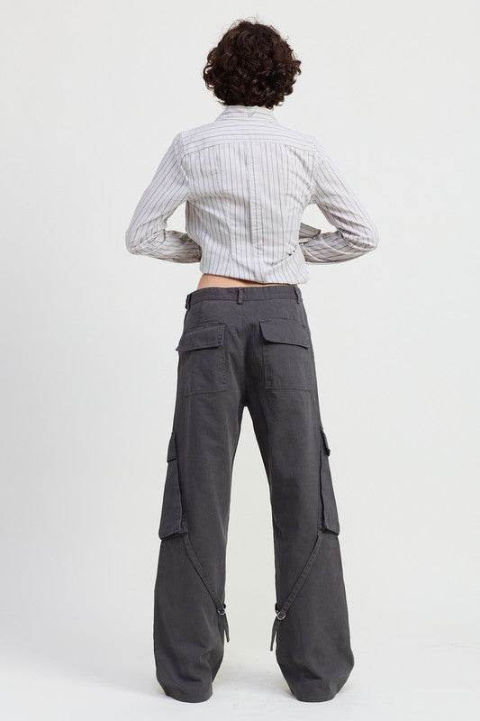 CARGO PANTS WITH POCKET DETAIL - Shop Style & More | Fresh Looks, Everyday Deals & Free Shipping