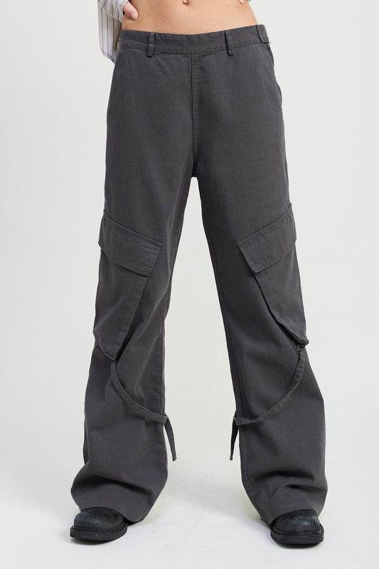 CARGO PANTS WITH POCKET DETAIL - Shop Style & More | Fresh Looks, Everyday Deals & Free Shipping