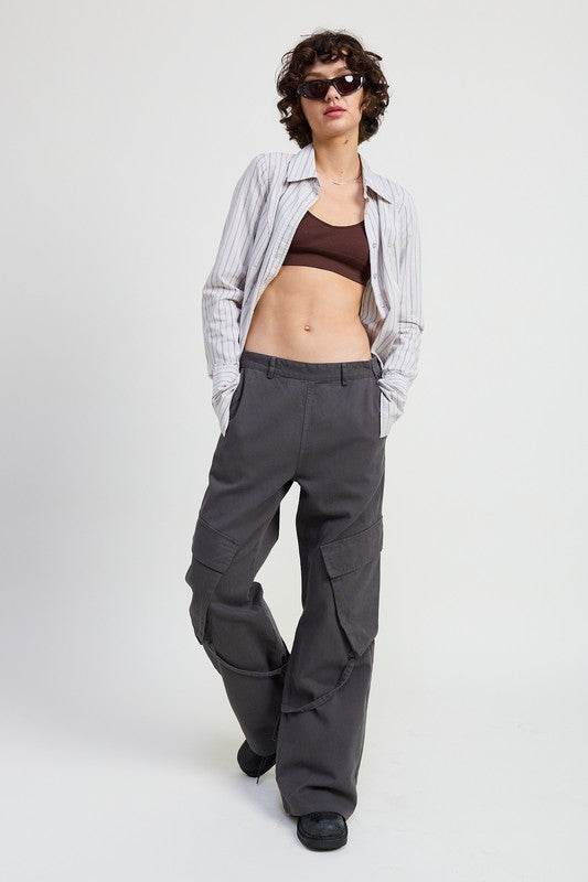 CARGO PANTS WITH POCKET DETAIL - Shop Style & More | Fresh Looks, Everyday Deals & Free Shipping