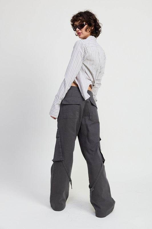 CARGO PANTS WITH POCKET DETAIL - Shop Style & More | Fresh Looks, Everyday Deals & Free Shipping