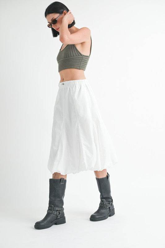 PARACHUTE BUBBLE MIDI SKIRT - Shop Style & More | Fresh Looks, Everyday Deals & Free Shipping
