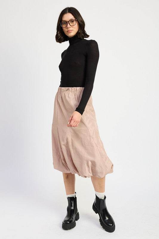 PARACHUTE BUBBLE MIDI SKIRT - Shop Style & More | Fresh Looks, Everyday Deals & Free Shipping