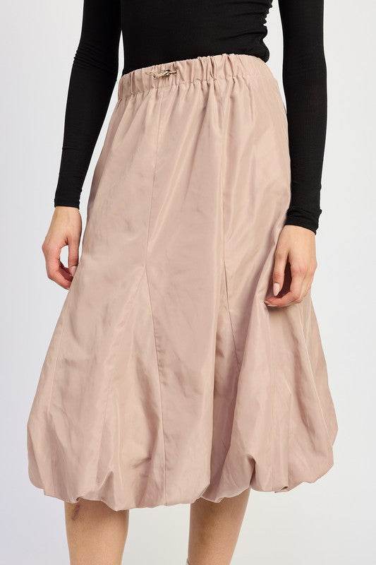PARACHUTE BUBBLE MIDI SKIRT - Shop Style & More | Fresh Looks, Everyday Deals & Free Shipping