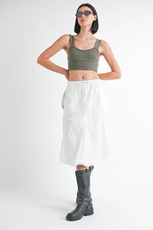PARACHUTE BUBBLE MIDI SKIRT - Shop Style & More | Fresh Looks, Everyday Deals & Free Shipping