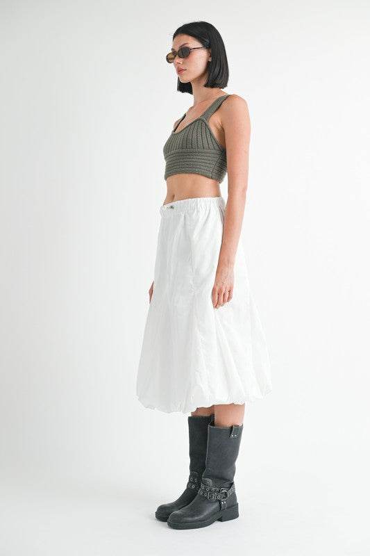 PARACHUTE BUBBLE MIDI SKIRT - Shop Style & More | Fresh Looks, Everyday Deals & Free Shipping