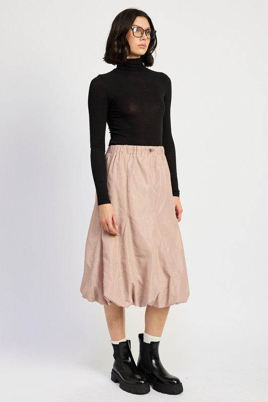 PARACHUTE BUBBLE MIDI SKIRT - Shop Style & More | Fresh Looks, Everyday Deals & Free Shipping