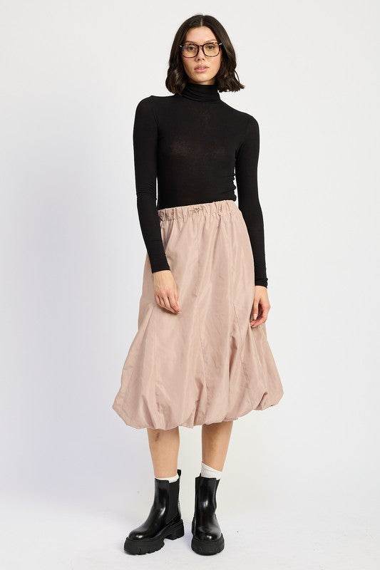 PARACHUTE BUBBLE MIDI SKIRT - Shop Style & More | Fresh Looks, Everyday Deals & Free Shipping