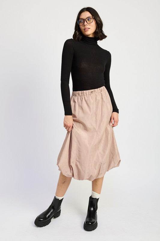 PARACHUTE BUBBLE MIDI SKIRT - Shop Style & More | Fresh Looks, Everyday Deals & Free Shipping