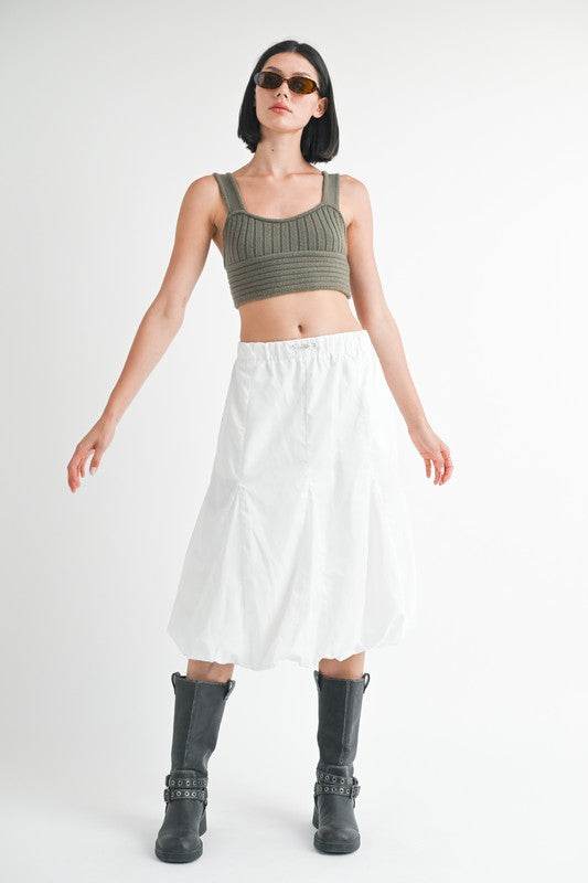 PARACHUTE BUBBLE MIDI SKIRT - Shop Style & More | Fresh Looks, Everyday Deals & Free Shipping