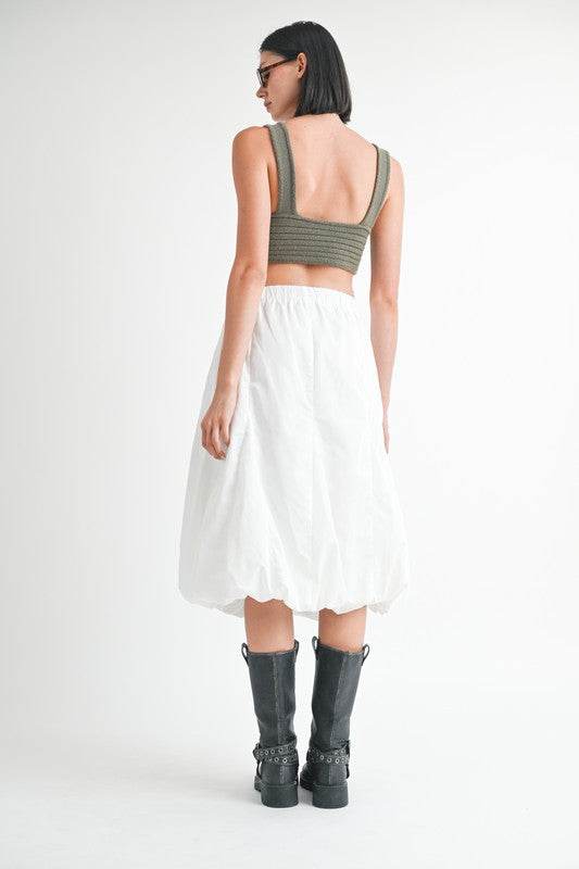 PARACHUTE BUBBLE MIDI SKIRT - Shop Style & More | Fresh Looks, Everyday Deals & Free Shipping