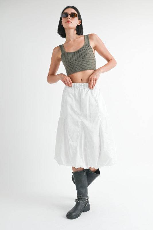 PARACHUTE BUBBLE MIDI SKIRT - Shop Style & More | Fresh Looks, Everyday Deals & Free Shipping