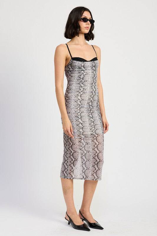 RUCHED BODYCON MIDI DRESS - Shop Style & More | Fresh Looks, Everyday Deals & Free Shipping