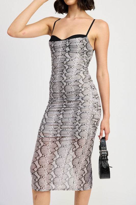 RUCHED BODYCON MIDI DRESS - Shop Style & More | Fresh Looks, Everyday Deals & Free Shipping