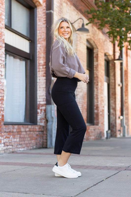 The Delilah - Kick Flare Leggings with Pockets - Shop Style & More | Fresh Looks, Everyday Deals & Free Shipping