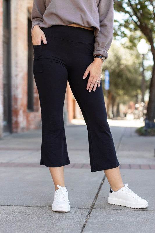 The Delilah - Kick Flare Leggings with Pockets - Shop Style & More | Fresh Looks, Everyday Deals & Free Shipping
