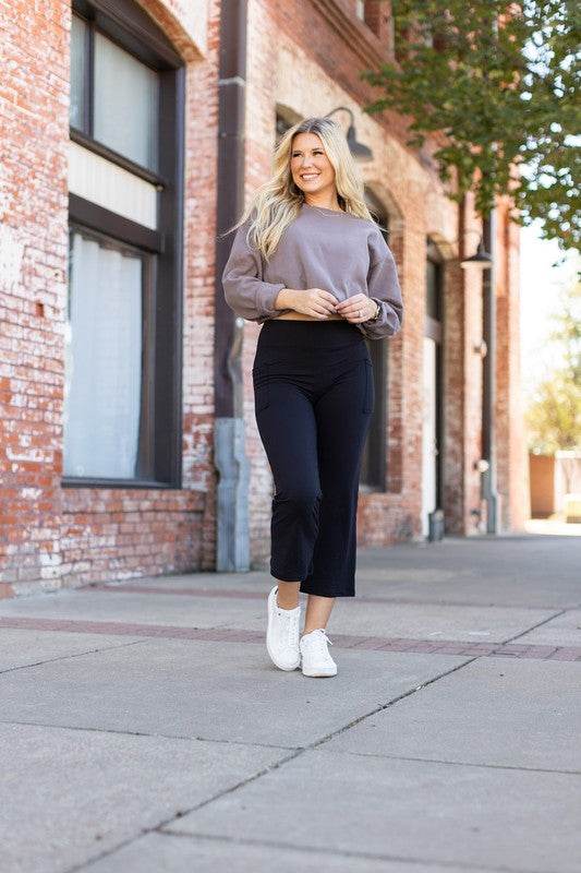 The Delilah - Kick Flare Leggings with Pockets - Shop Style & More | Fresh Looks, Everyday Deals & Free Shipping