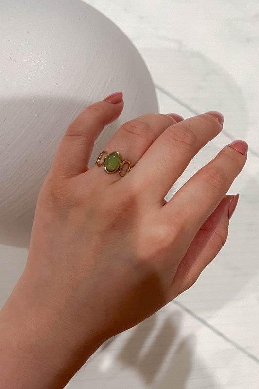 Seafoam Adjustable Ring - Shop Style & More | Fresh Looks, Everyday Deals & Free Shipping