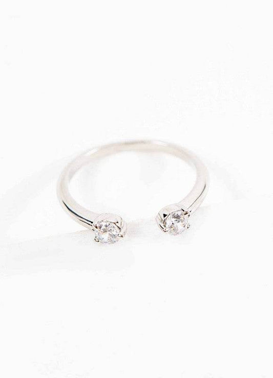 Twin Stone Adjustable Ring - Shop Style & More | Fresh Looks, Everyday Deals & Free Shipping