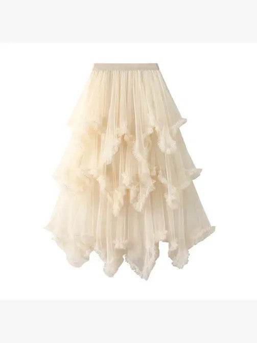Layered Mesh High Waist Skirt - Shop Style & More | Fresh Looks, Everyday Deals & Free Shipping