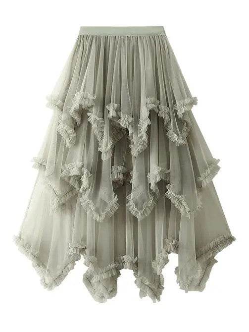 Layered Mesh High Waist Skirt - Shop Style & More | Fresh Looks, Everyday Deals & Free Shipping