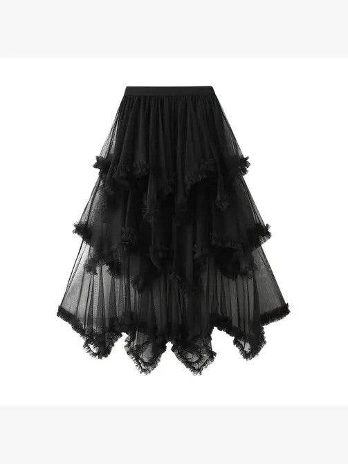 Layered Mesh High Waist Skirt - Shop Style & More | Fresh Looks, Everyday Deals & Free Shipping