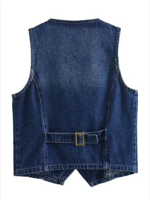 Cropped Denim Vest - Shop Style & More | Fresh Looks, Everyday Deals & Free Shipping