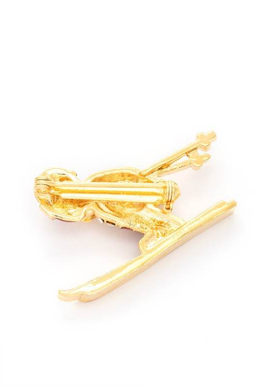 Crystal Skier Brooch - Shop Style & More | Fresh Looks, Everyday Deals & Free Shipping
