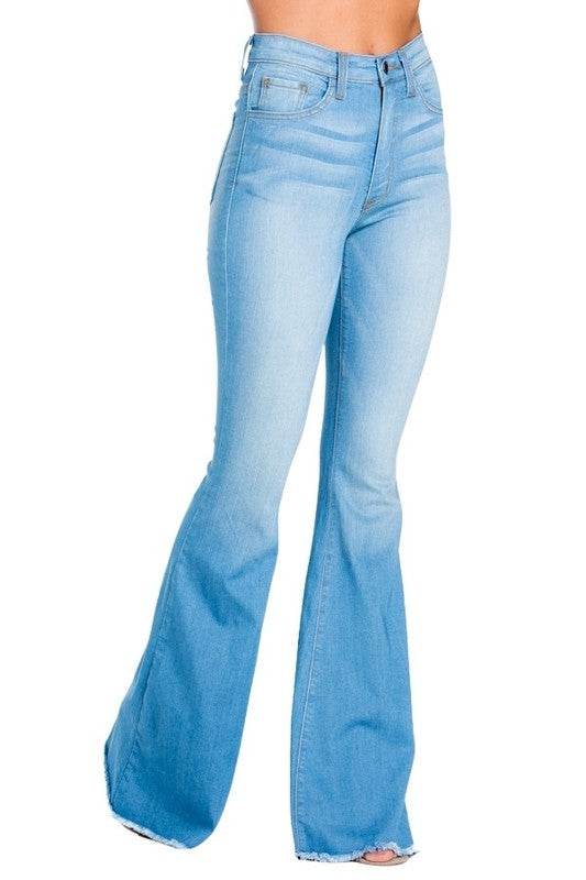 Logan Bell Bottom Jean in Light Wash - Shop Style & More | Fresh Looks, Everyday Deals & Free Shipping