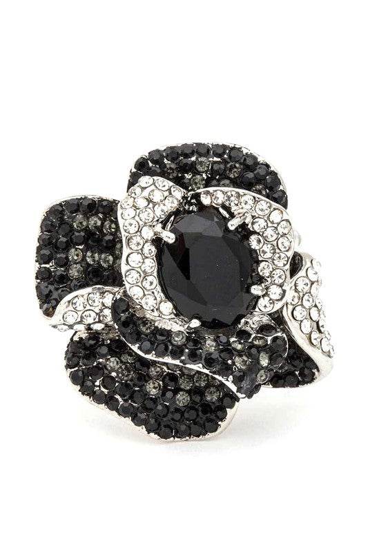 Crystal Flower Iconic Stretch Ring - Shop Style & More | Fresh Looks, Everyday Deals & Free Shipping