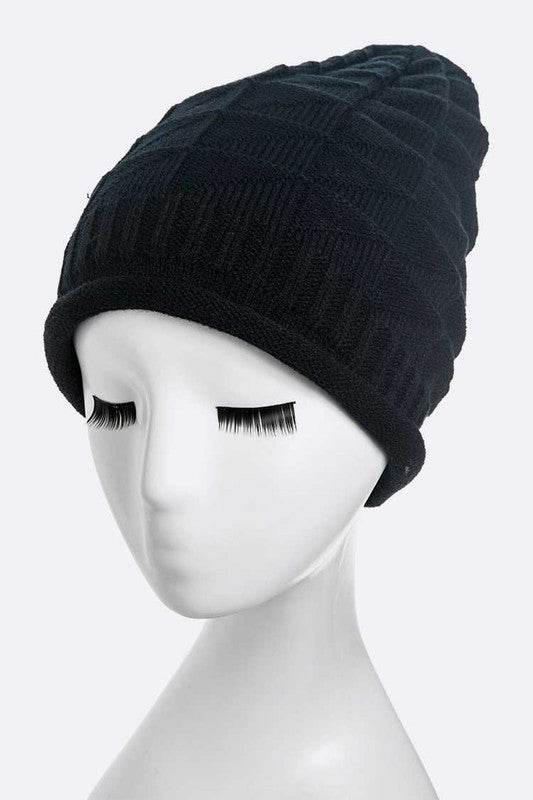 Unisex Raised Knit Slouchy Beanie - Shop Style & More | Fresh Looks, Everyday Deals & Free Shipping