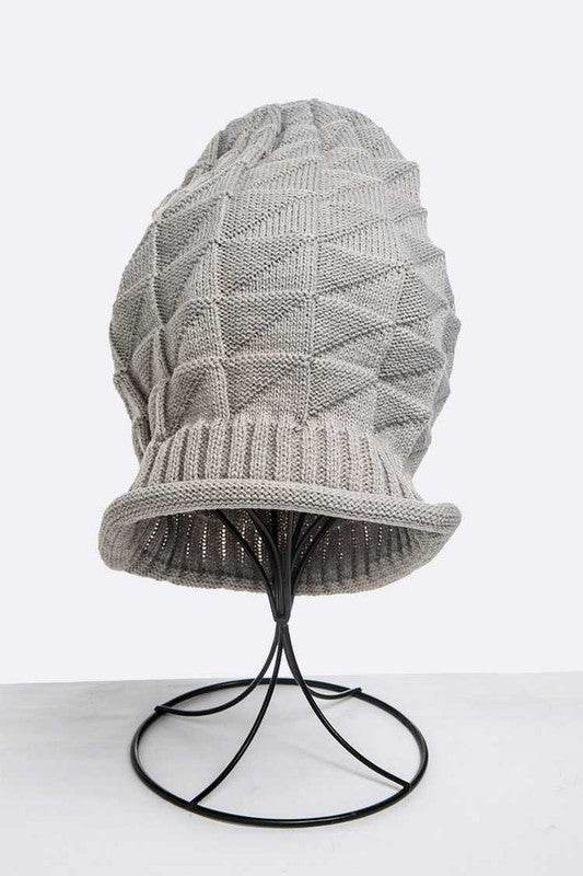Unisex Raised Knit Slouchy Beanie - Shop Style & More | Fresh Looks, Everyday Deals & Free Shipping