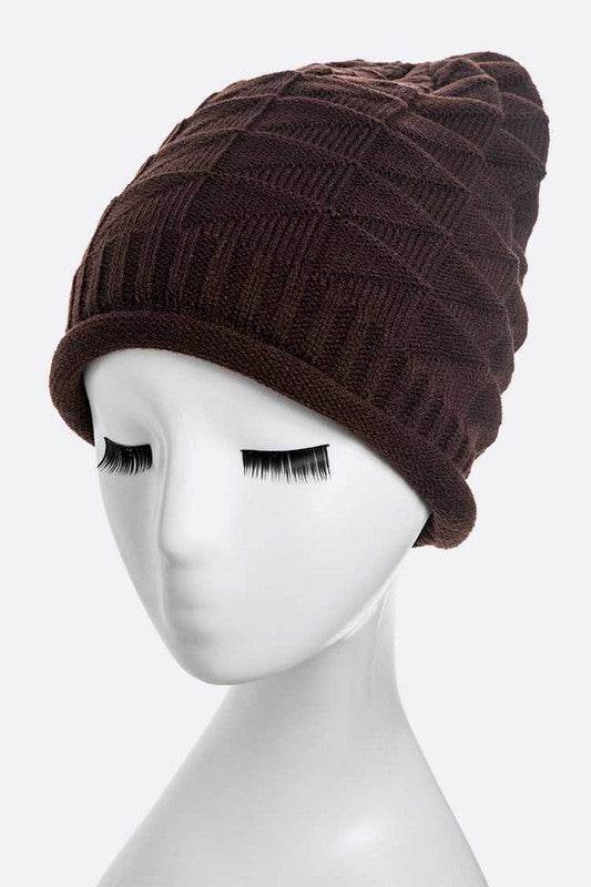 Unisex Raised Knit Slouchy Beanie - Shop Style & More | Fresh Looks, Everyday Deals & Free Shipping