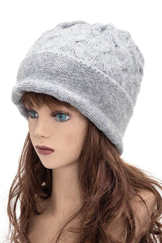 Wool Blend Slouchy Fit Cuffed Beanie - Shop Style & More | Fresh Looks, Everyday Deals & Free Shipping