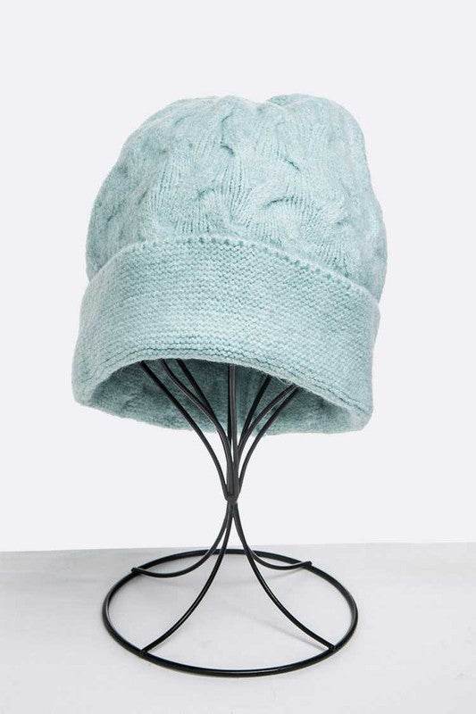 Wool Blend Slouchy Fit Cuffed Beanie - Shop Style & More | Fresh Looks, Everyday Deals & Free Shipping