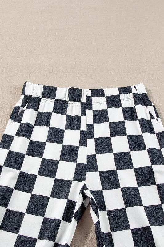 Checkered High Rise Flared Pants - Shop Style & More | Fresh Looks, Everyday Deals & Free Shipping