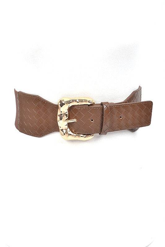 Braided Texture Faux Leather Elastic Belt - Shop Style & More | Fresh Looks, Everyday Deals & Free Shipping