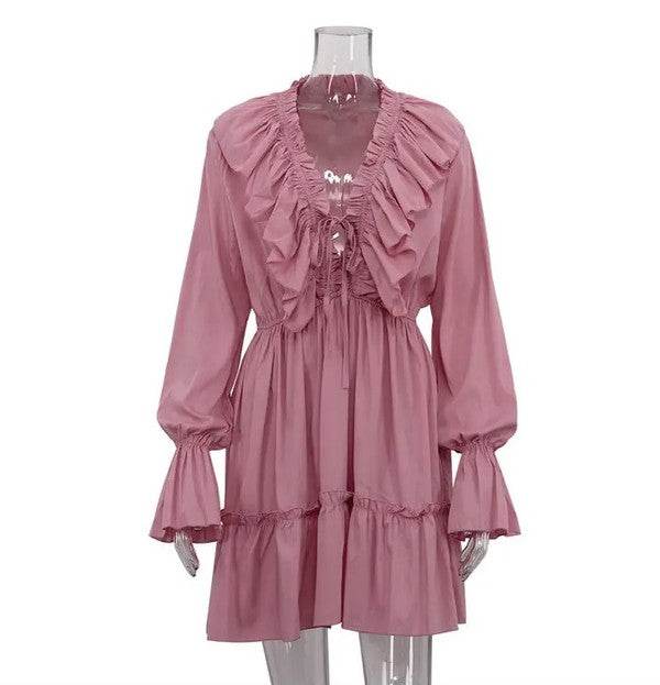 Long sleeve ruffle dress - Shop Style & More | Fresh Looks, Everyday Deals & Free Shipping