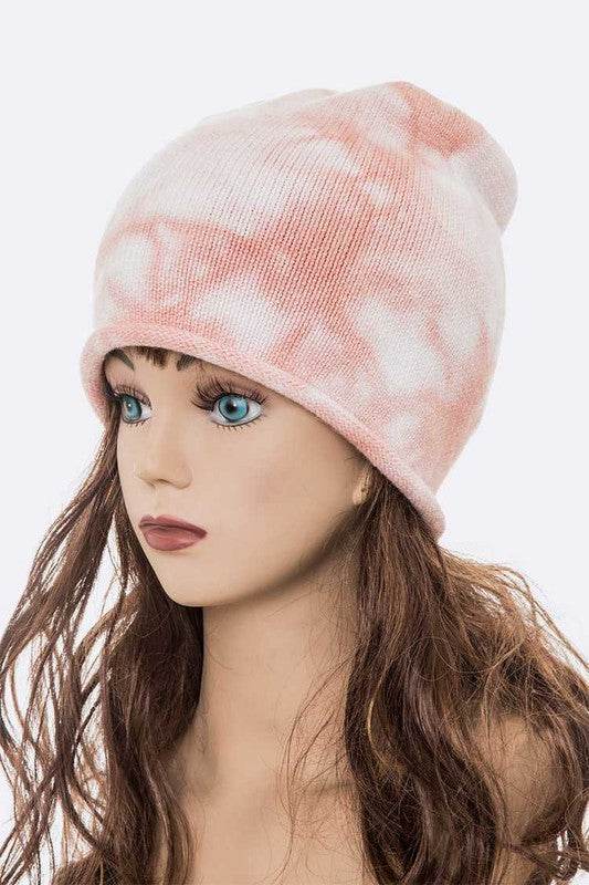 Cotton Tie Dyed Soft Knit Roll Edge Beanie - Shop Style & More | Fresh Looks, Everyday Deals & Free Shipping