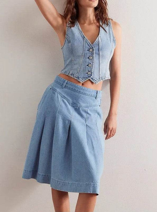 Denim Vest Jacket - Shop Style & More | Fresh Looks, Everyday Deals & Free Shipping