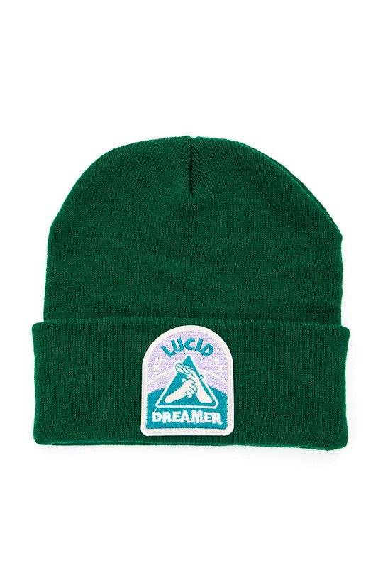 Lucid Dreamer Patch Unisex Knitted Beanie - Shop Style & More | Fresh Looks, Everyday Deals & Free Shipping