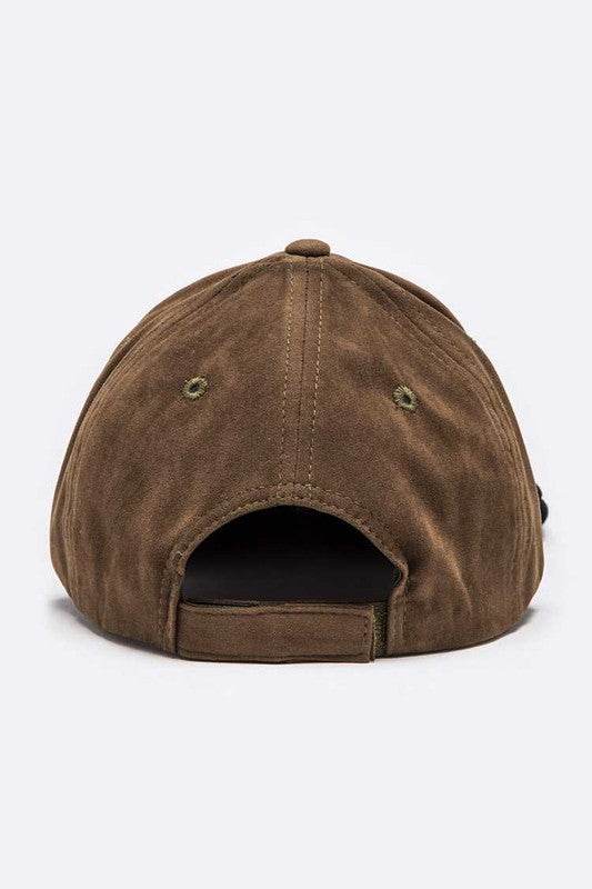 Yin Yang Patch Faux Suede Cap - Shop Style & More | Fresh Looks, Everyday Deals & Free Shipping