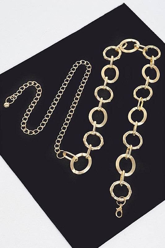 Mix Ring Station Fashion Chain Belt - Shop Style & More | Fresh Looks, Everyday Deals & Free Shipping