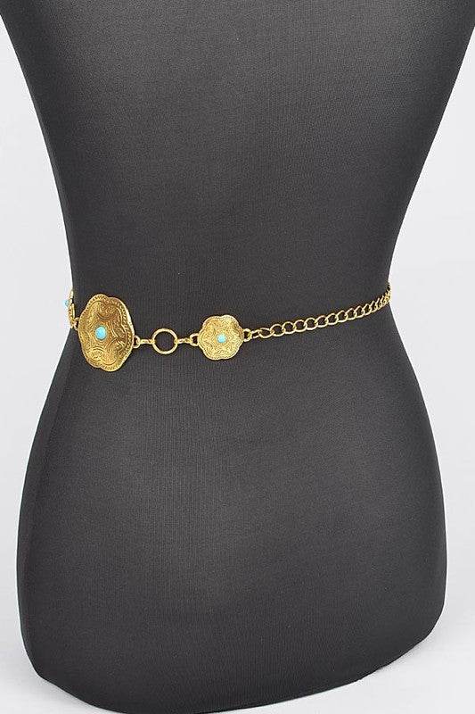 Iconic Western Engraved Chain Belt - Shop Style & More | Fresh Looks, Everyday Deals & Free Shipping
