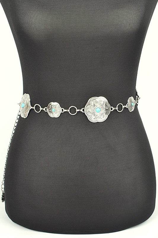 Iconic Western Engraved Chain Belt - Shop Style & More | Fresh Looks, Everyday Deals & Free Shipping